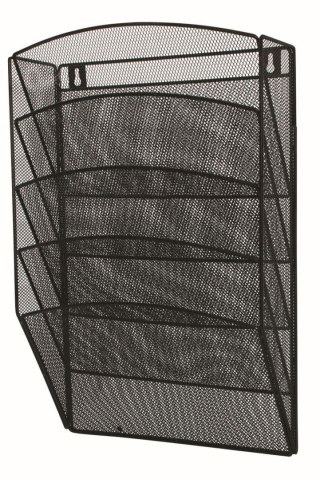 Pojemnik na dokumenty pionowy 5 półek czarny metal Q-Connect (KF04726)