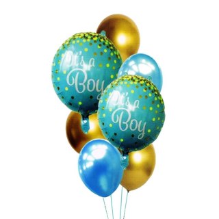 Balon foliowy zestaw balonów Boy 7szt. Antella (BCS-617)