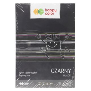 Blok techniczny A3 czarny 170g 10k Happy Color (HA 3717 3040-9)