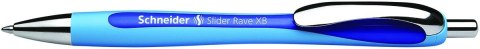 Długopis olejowy Slider Rave wkład niebieski XBmm Schneider (SR132503)
