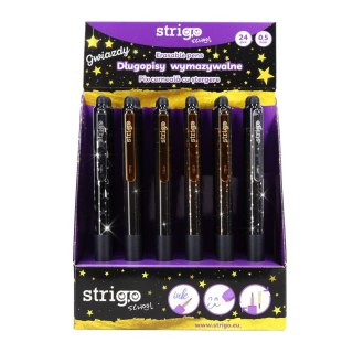 Długopis wymazywalny GWIAZDY automtyczny 8905658811020 wkład niebieski 0,5mm Strigo (SSC403)