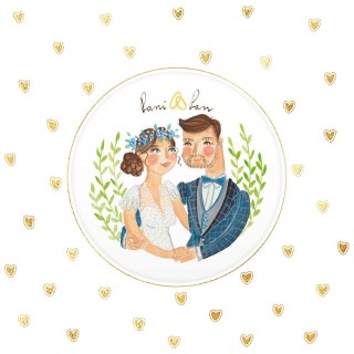 Kartka składana kw KARNET KW KÓŁKO SLUB MŁODA PARA Henry (5907465665148)