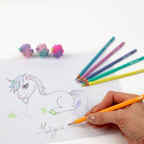 Kredki ołówkowe 6 kol. Kidea (ZOGUKA)