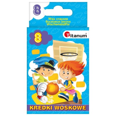 Kredki świecowe 8 kol. Titanum (2108D)
