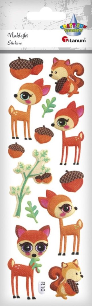 Naklejka (nalepka) Craft-Fun Series zwierzęta leśne Titanum (R10)