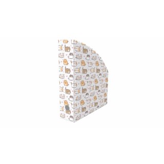 Pojemnik na dokumenty pionowy A4 KITTENS mix nadruk polipropylen PP Biurfol (NSE-01-35)