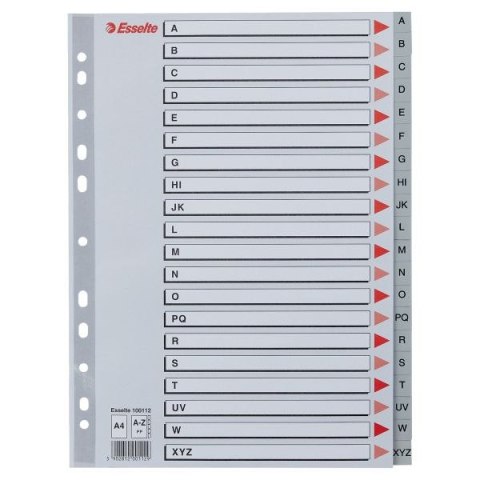 Przekładka alfabetyczna A4 szara A-Z Esselte (100112)