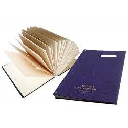 Teczka do podpisu A4 20 granatowy 20k. karton pokryty folią Warta (920-035)