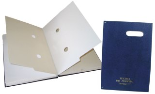 Teczka do podpisu A4 20 granatowy 20k. karton pokryty folią Warta (920-035)