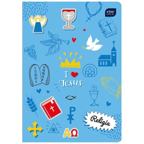 Zeszyt tematyczny A5 32k. 70g krata Interdruk (ZE32RELJPII)