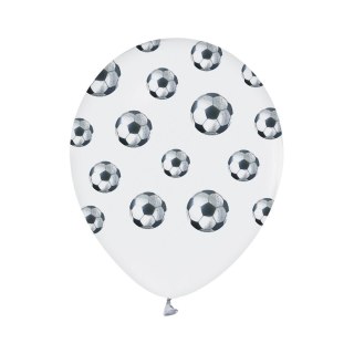 Balon gumowy Piłki nożne 5 szt biały 12cal Godan (136GZ-PIN5)