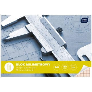 Blok milimetrowy A4 80g 20k Interdruk (BLMIA4)