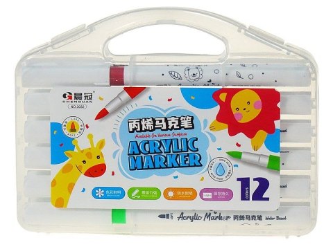 Flamaster akrylowy 12 kol. Adar (583917)