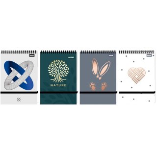 Kołozeszyt (kołonotatnik) A6 Calm 96k. krata (nd) (5245)