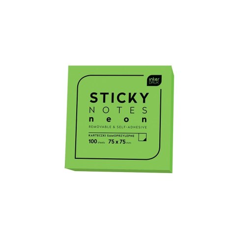 Notes samoprzylepny (karteczki) mix 100k [mm:] 75x75 Interdruk (IKARSAM100N)