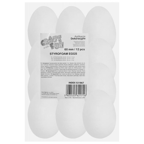 Ozdoba styropianowa 60mm Craft With Fun (531867)