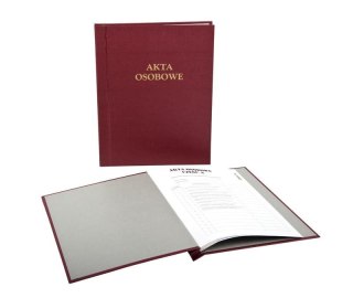 Teczka do akt osobowych A4 bordowy tektura Delfin