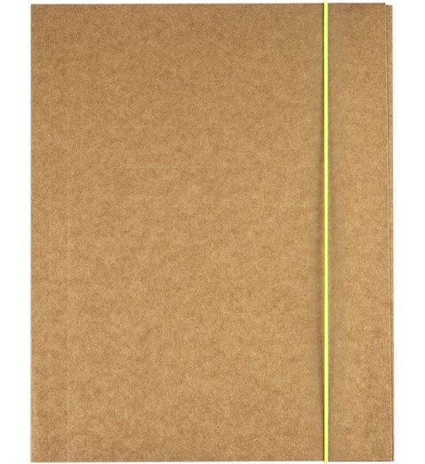 Teczka kartonowa na gumkę A4 brązowa 300g Kraftliner (120-1986)