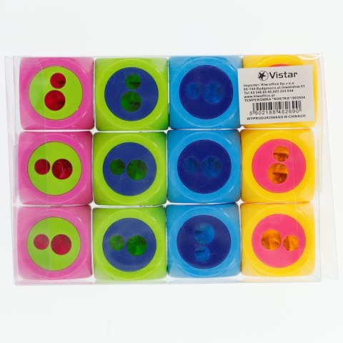 Temperówka KOSTKA mix plastik Ktw (902554)