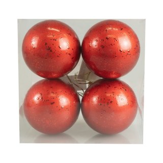 Bombki Zestaw bombek z efektem rosy (4 szt.) - czerwony Arpex (BN6415CZE-6132)