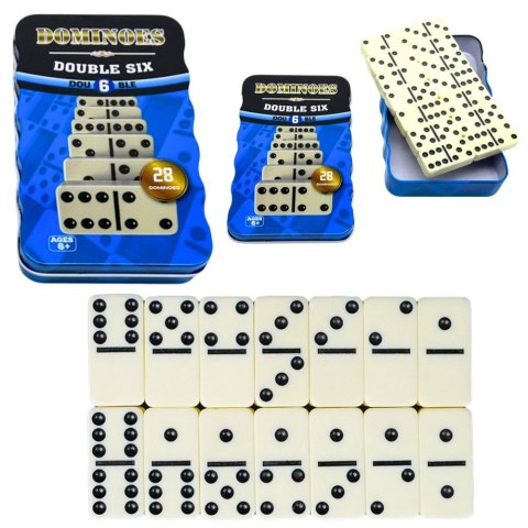 Gra logiczna domino w metalowym pudełku Lean (24703)