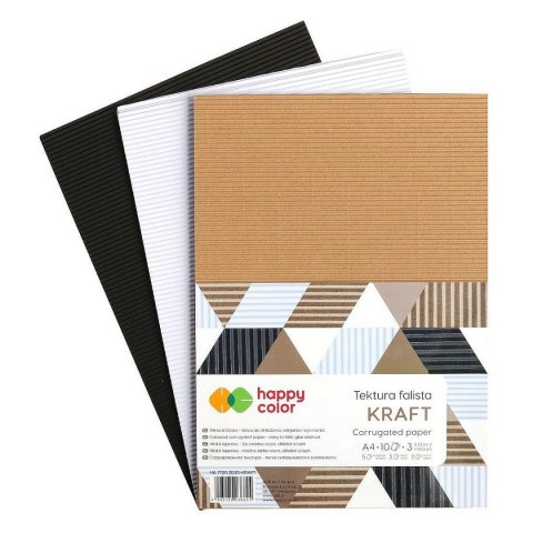 Karton falisty mix Happy Color (HA 7720 2030- kraft)