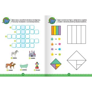 Książka dla dzieci Łamigłówki i krzyżówki. Pomysłowe zadania dla przedszkolaków 5+