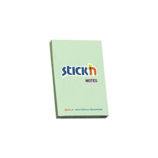 Notes samoprzylepny (karteczki) pastel zielony 100k [mm:] 38x51 Stick'n (21147)