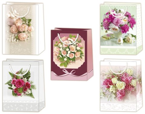 Torba prezentowa torebka kwiaty Merigraf (T5)