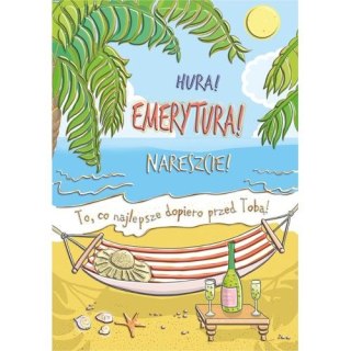 Kartka składana A5 A5 EMERYTURA HAMAK Henry (5907465664516)