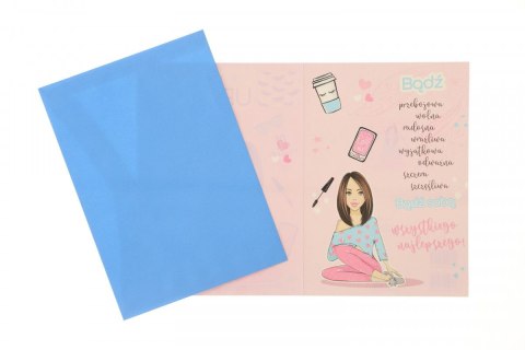 Kartka składana B6 Bueno Urodzinowy dla dziewczyny Ev-corp (STKB-13)