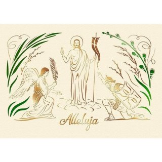 Kartka składana B6 wielkanoc Art Nuvo (b6)