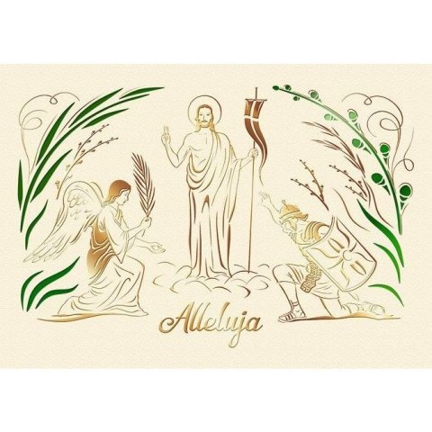 Kartka składana B6 wielkanoc Art Nuvo (b6)