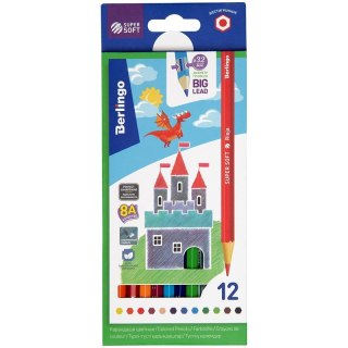Kredki ołówkowe Supersoft 12 kol. Berlingo (297230)