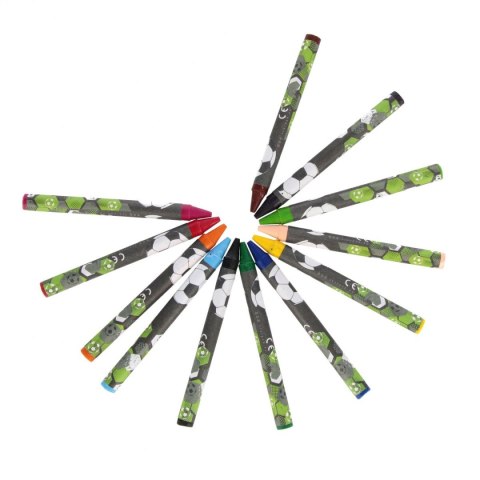 Kredki świecowe Football 12 kol. Starpak (553555)