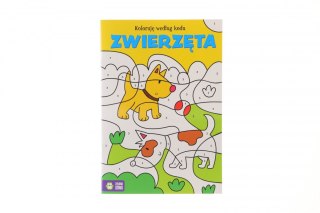Książeczka edukacyjna Koloruję wedłu kodu. Zielona Sowa (Zwierzęta.)