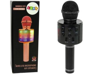 Mikrofon zabawkowy Bezprzewodowy USB Głośnik Nagrywanie Karaoke Model WS-858 Czarny Lean (10000)