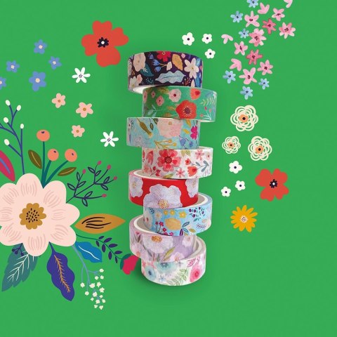 Taśma ozdobna taśma samoprzylepna GARDEN 5M 15x5 [mm x m] mix Interdruk (5902277325884)