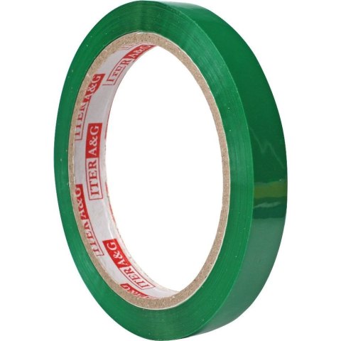 Taśma pakowa 12x66 [mm x m] zielona Iter A&G
