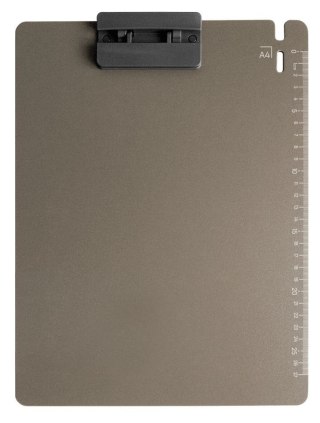 Deska z klipem (podkład do pisania) A4 Z PODZIAŁKĄ szara Tetis (BD650-S)