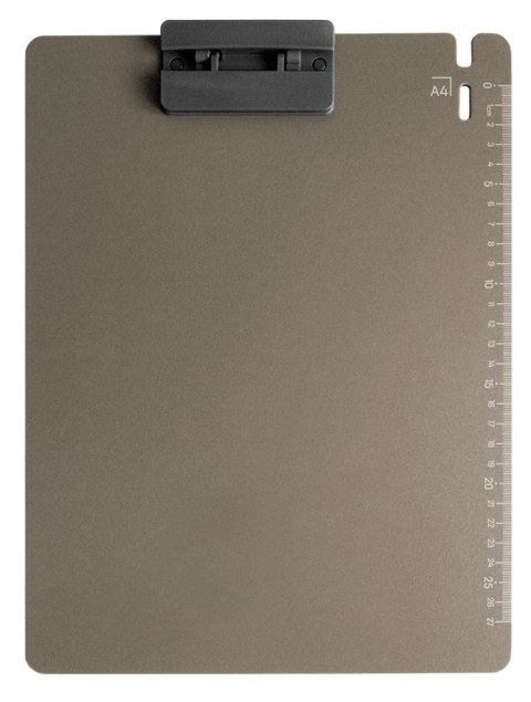 Deska z klipem (podkład do pisania) A4 Z PODZIAŁKĄ szara Tetis (BD650-S)