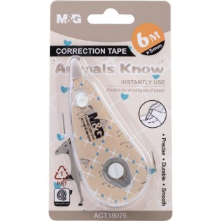 Korektor w taśmie (myszka) 5x6 [mm*m] M&G (MG ACT18076)