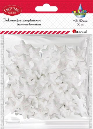 Ozdoba styropianowa Craft-Fun Series gwiazdki Titanum (23YX0326-3(white))
