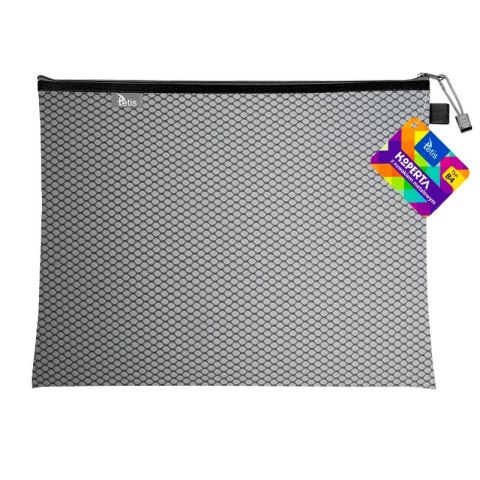 Teczka plastikowa na suwak czarna B4 z suwakiem 5903242105265 B4 czarny Tetis (BT607-V)