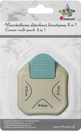Dziurkacz ozdobny Craft-Fun Series kreatywny narożny 3w1 Titanum (T-6630-1)