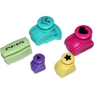 Dziurkacz ozdobny Craft-Fun Series zestaw 5 szt. z motywem/narożnikowy/brzegowy Titanum (T-01)