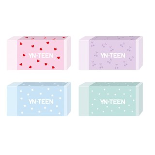 Gumka do mazania Pastel 4 wzory Noster