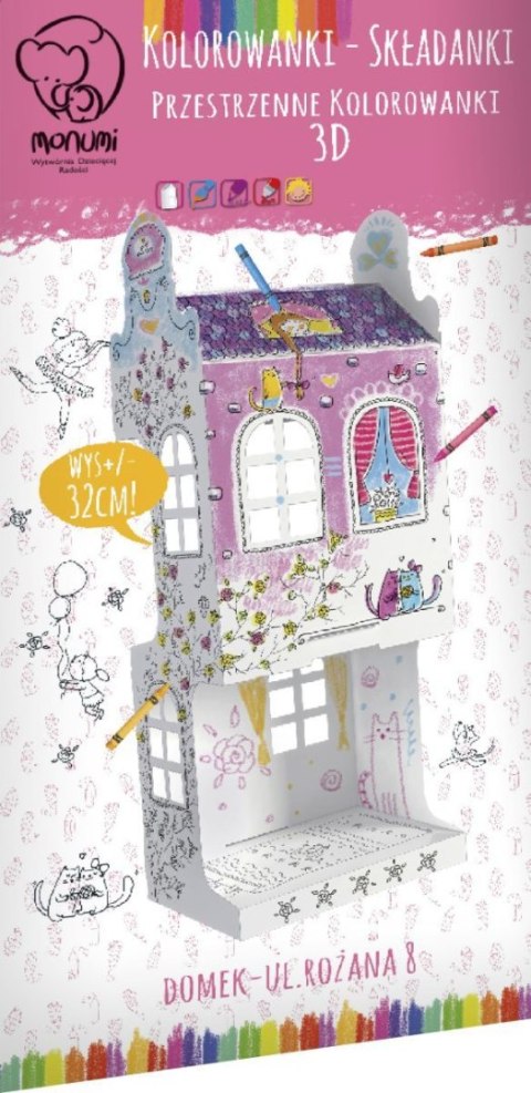 Kolorowanka składana MINI 32 cm, Domek Monumi (0746)