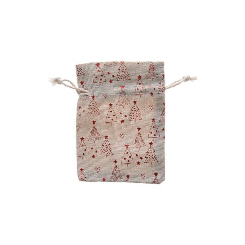 Opakowanie ozdobne Jutowy worek na prezenty z nadrukiem 3szt. mix [mm:] 100x120 Arpex (SM4018)