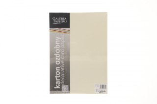 Papier ozdobny (wizytówkowy) A4 ryps kremowy kremowy 240g Galeria Papieru (201812)